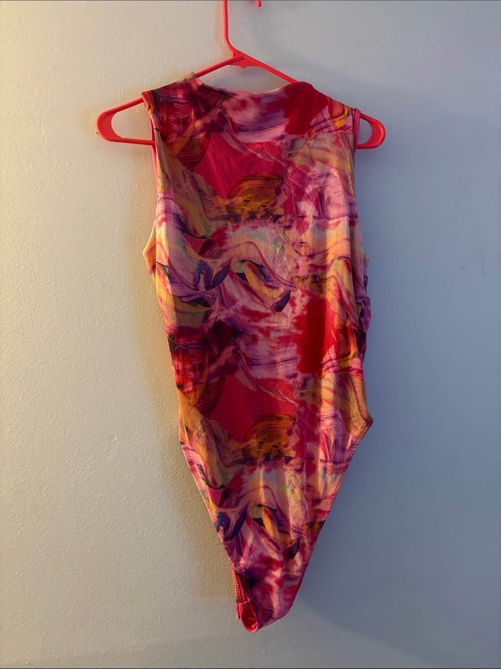 Multicolor Doublelined Bodysuit NWOT
